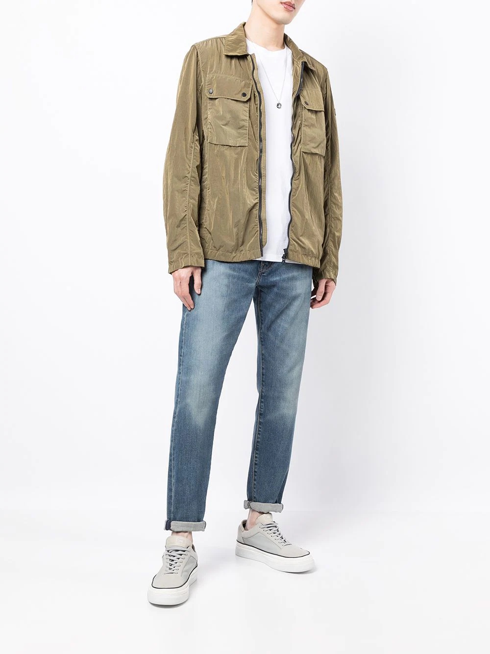 cargo-pocket shirt jacket - 2