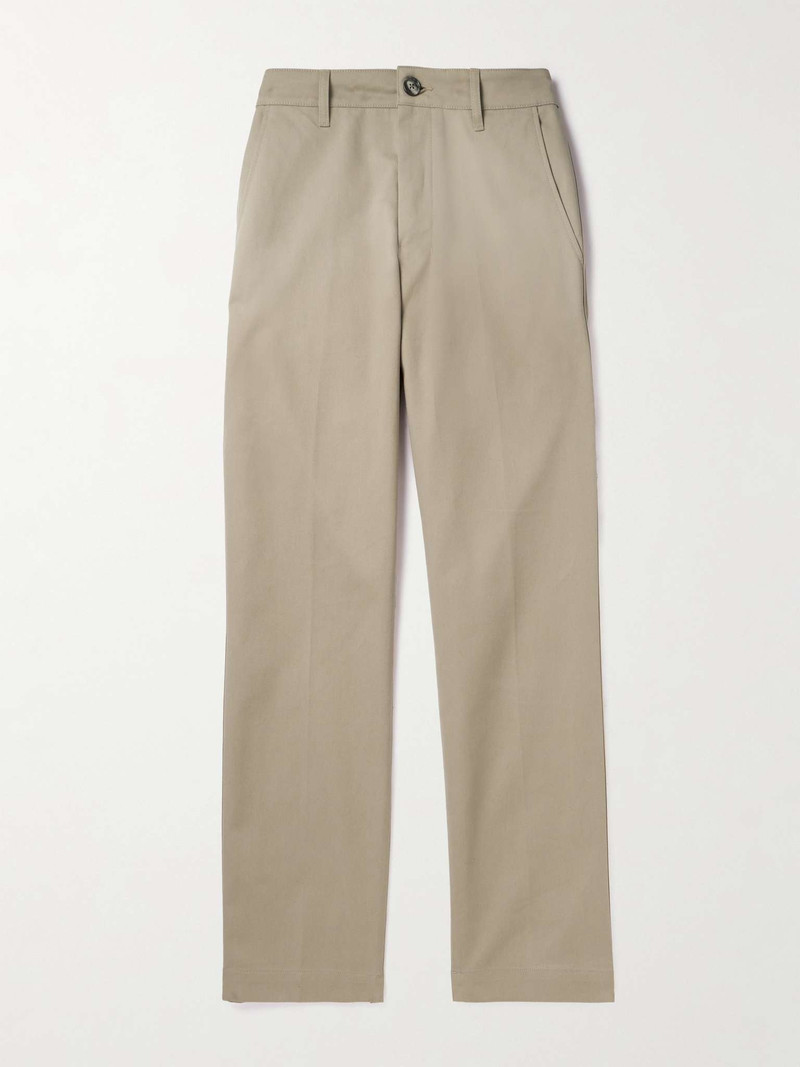 Straight-Leg Cotton-Twill Chinos - 1