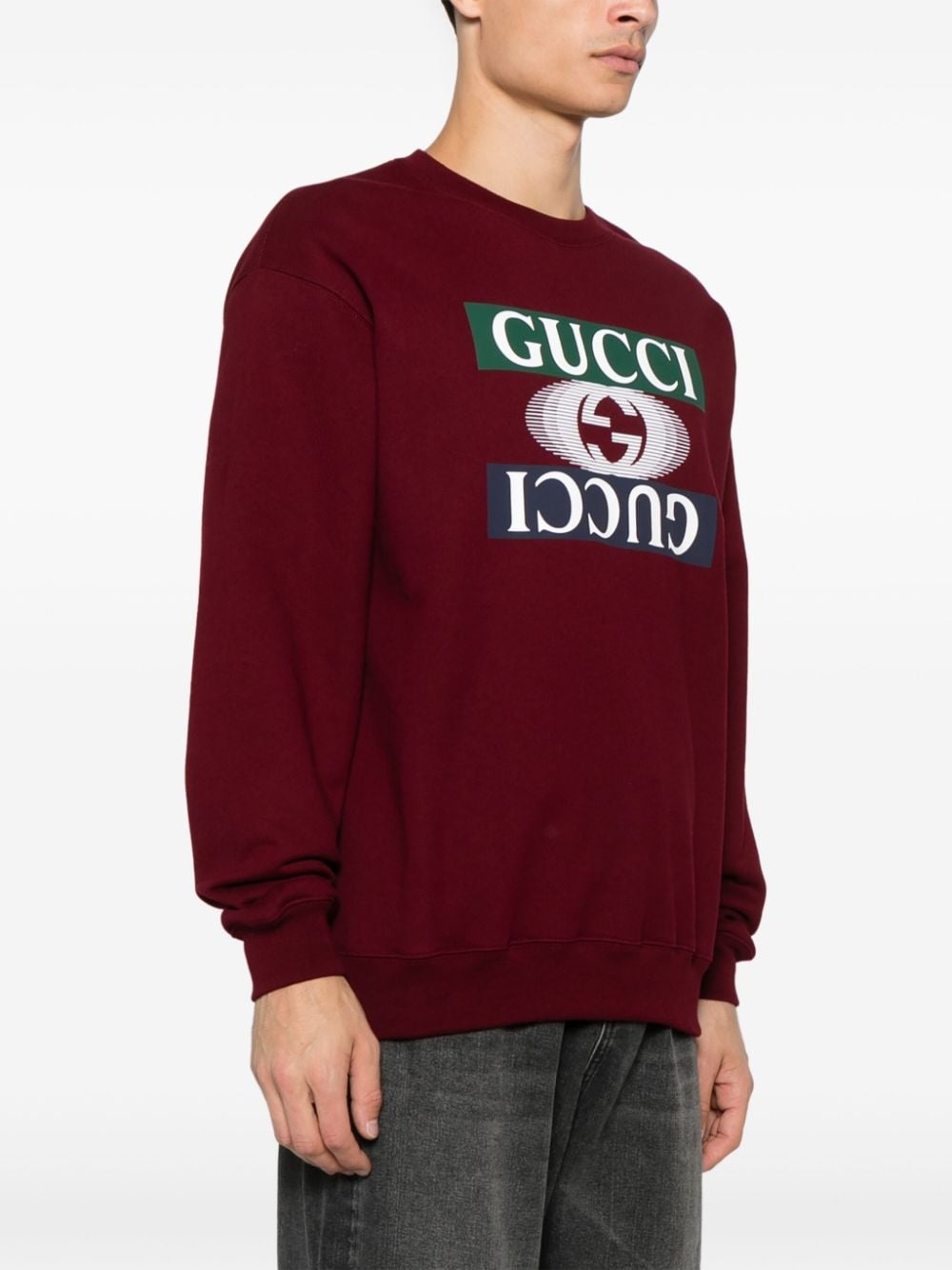 printed cotton sweatshirt - 3