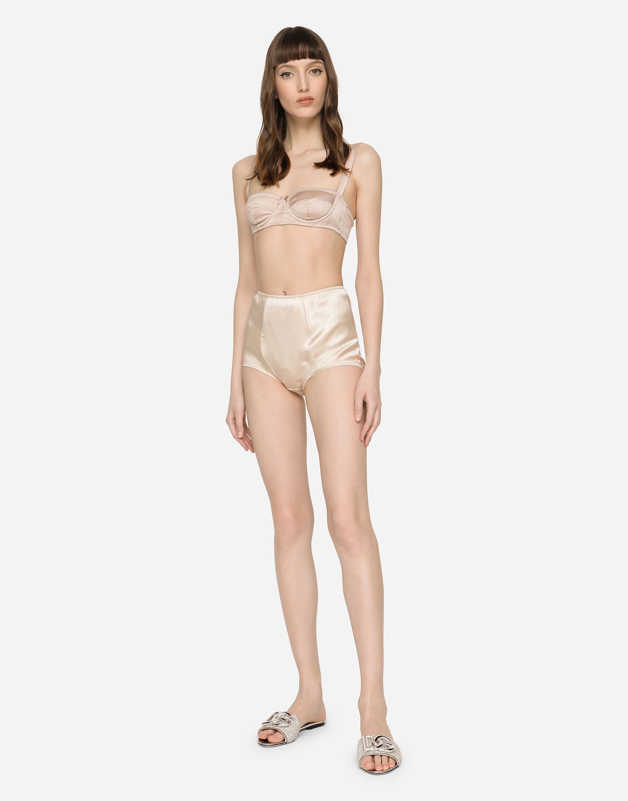Satin high-waisted panties - 2