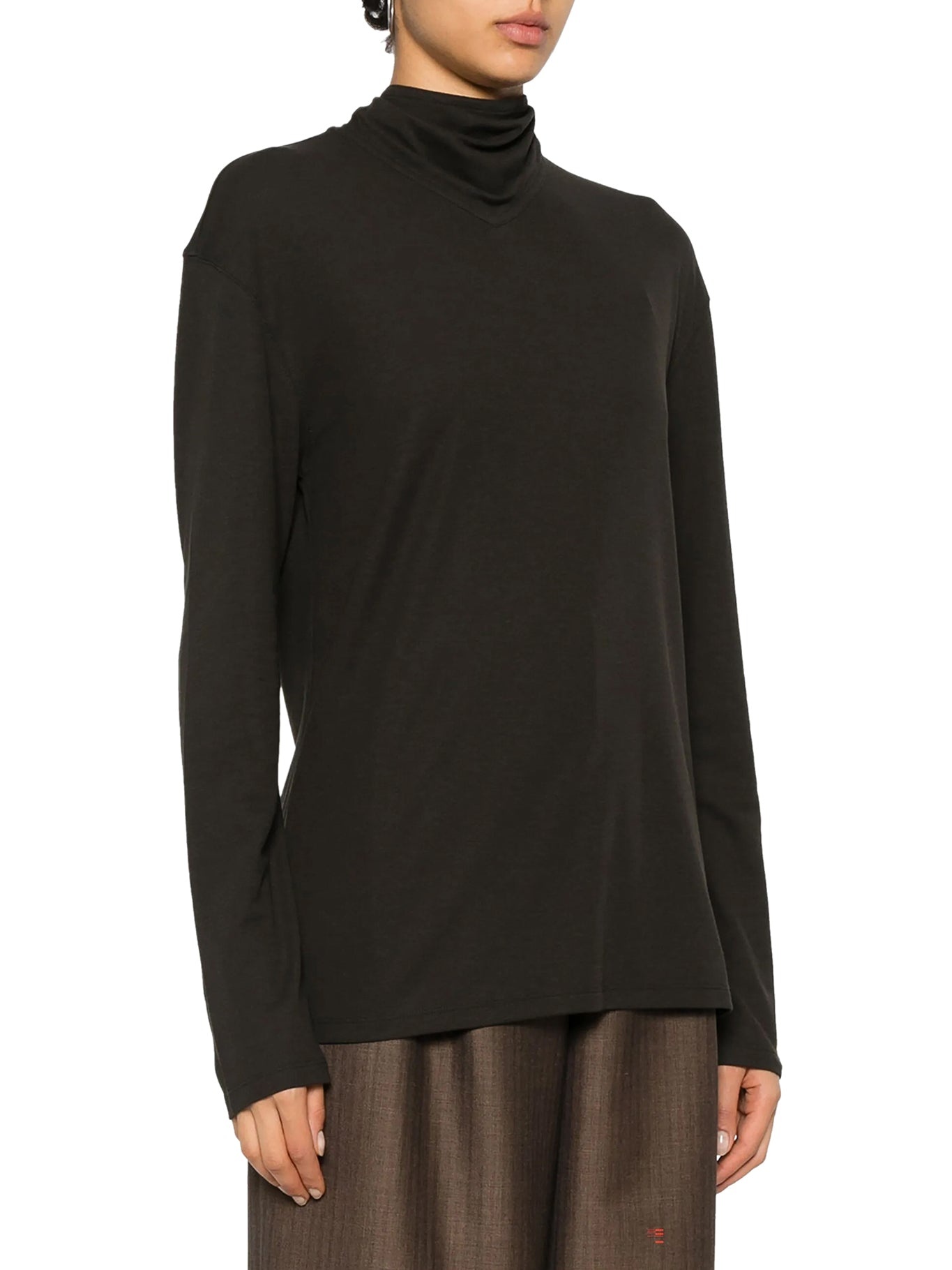 LONG SLEEVED TOP WITH SCARF DETAIL - 3
