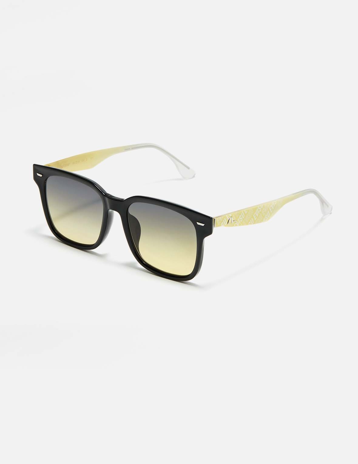 MONOGRAM PRINT TEMPLE SQUARE SUNGLASSES - 1