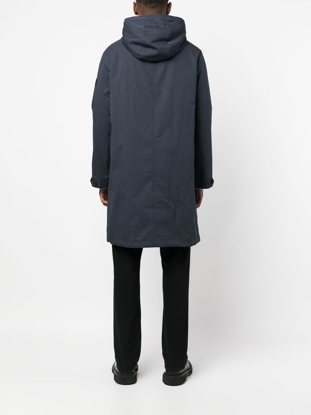 shearling-lined hooded parka - 4