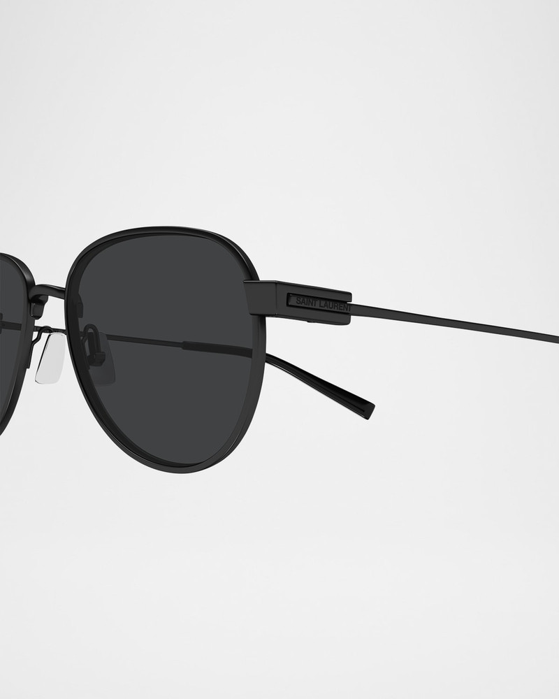 SAINT LAURENT Men's SL 772 Metal Aviator Sunglasses outlook