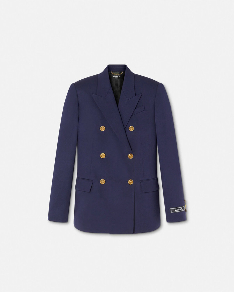 Slim Masculine Double-Breasted Blazer - 1