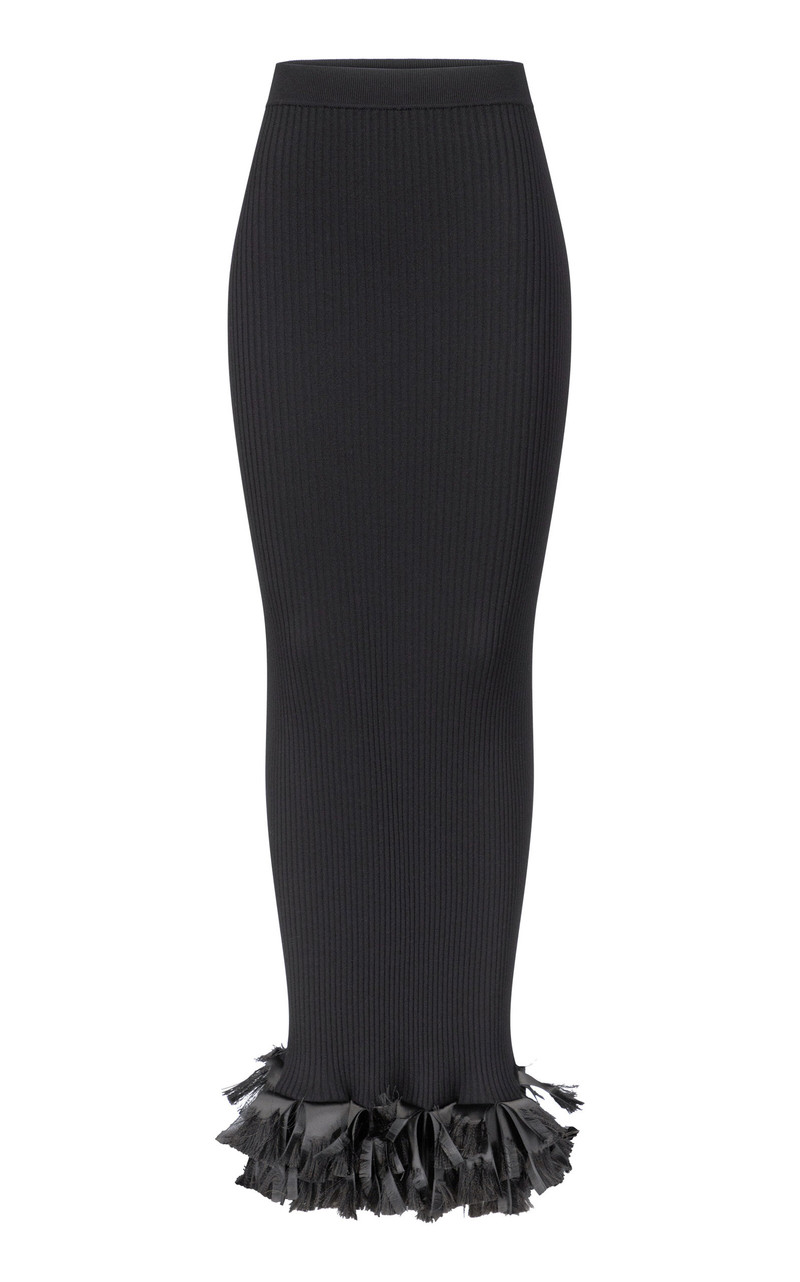 Riley Ribbon Maxi Skirt black 1