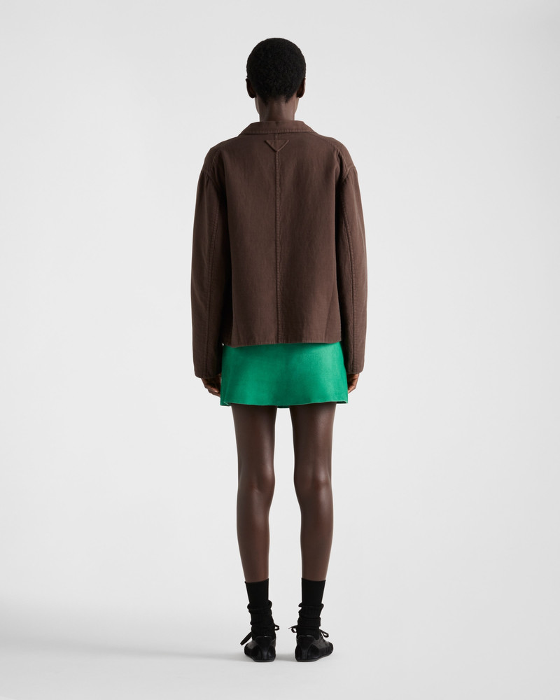 Single-breasted old double cotton jacket 5