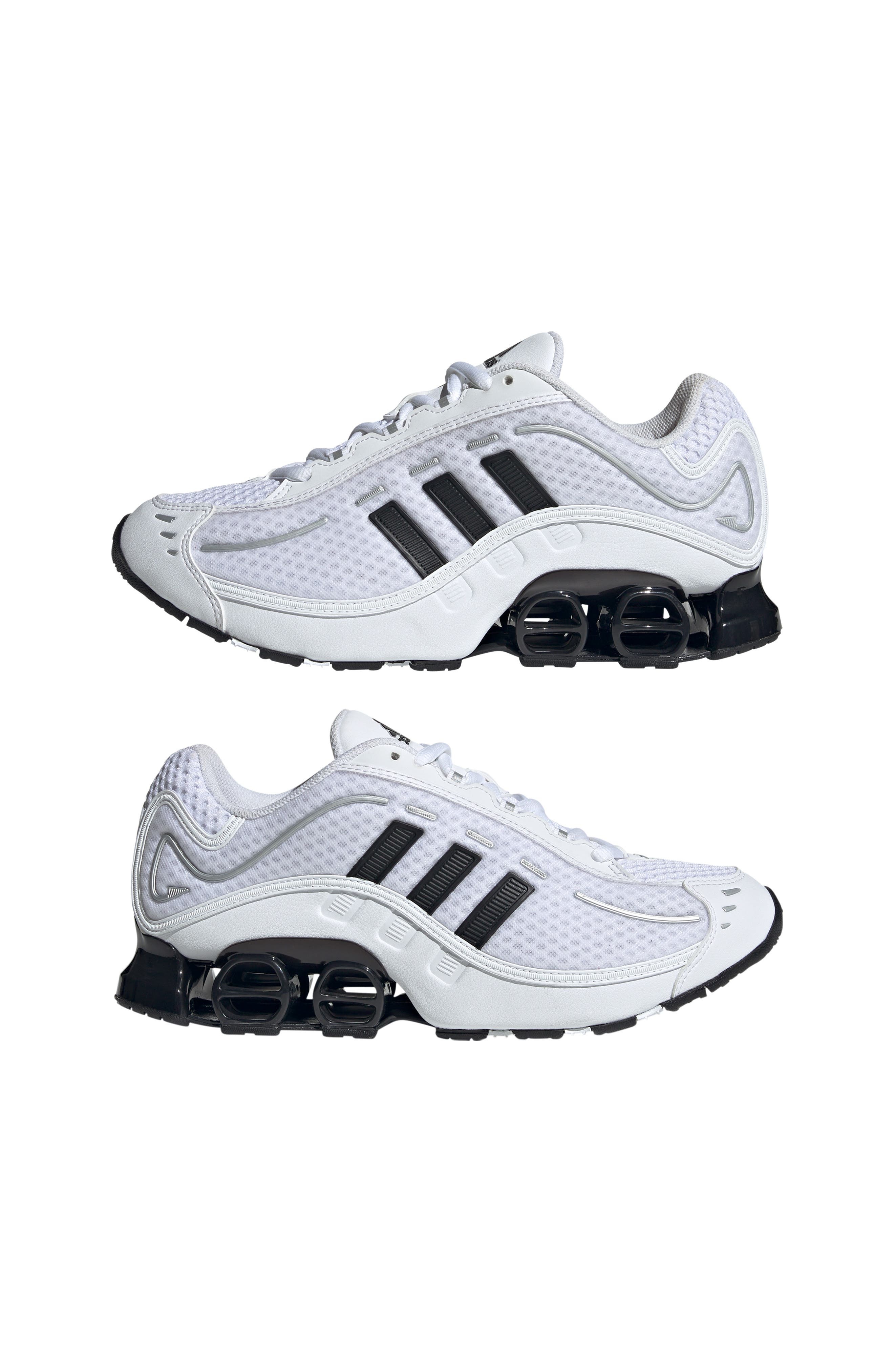 adidas Adifoam Megaride 01 Sneaker in White/Black/Silver Metallic at Nordstrom - 9