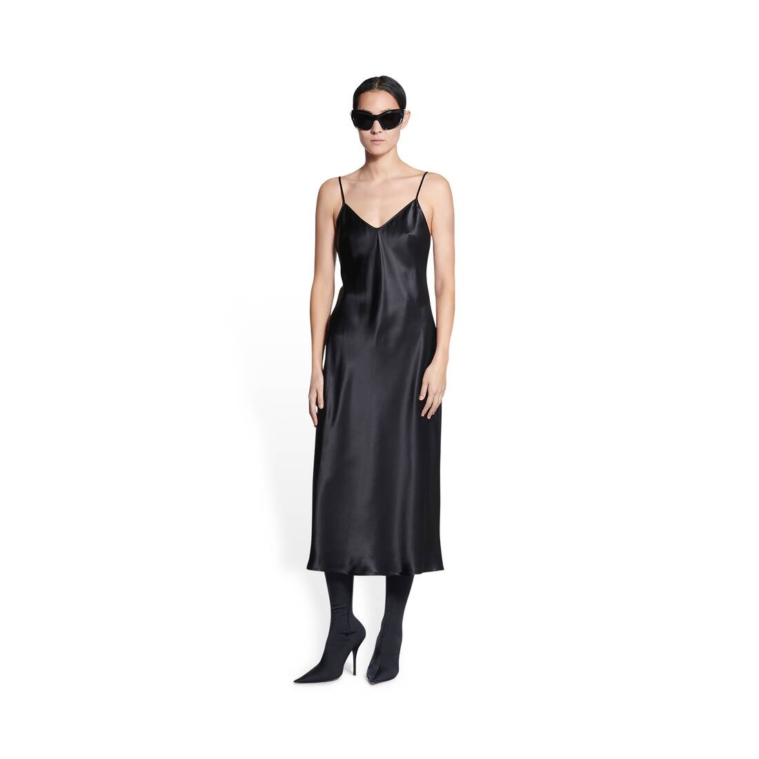 Women's Pyjama Dress in Black - 3