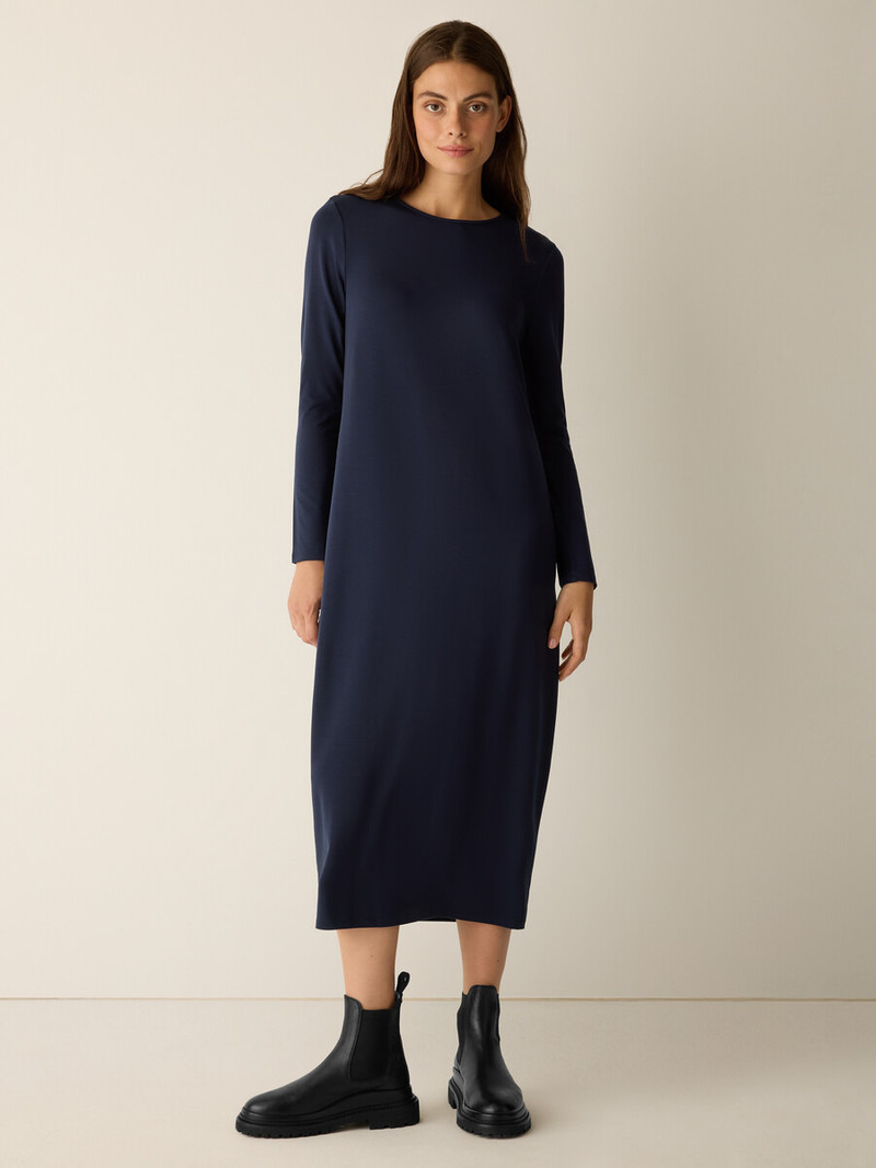 EILEEN FISHER Stretch Jersey Knit Oval Dress outlook