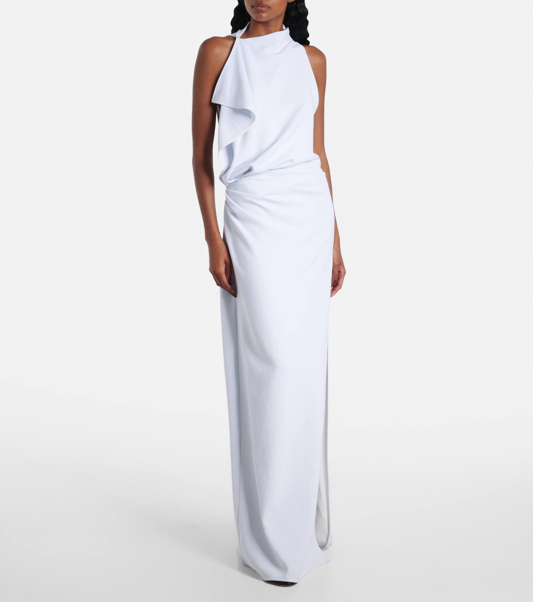 Devyn crêpe draped maxi dress - 2