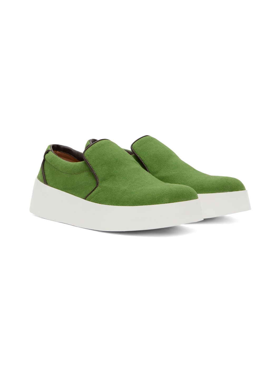 Green Slip-Ons Sneakers - 4