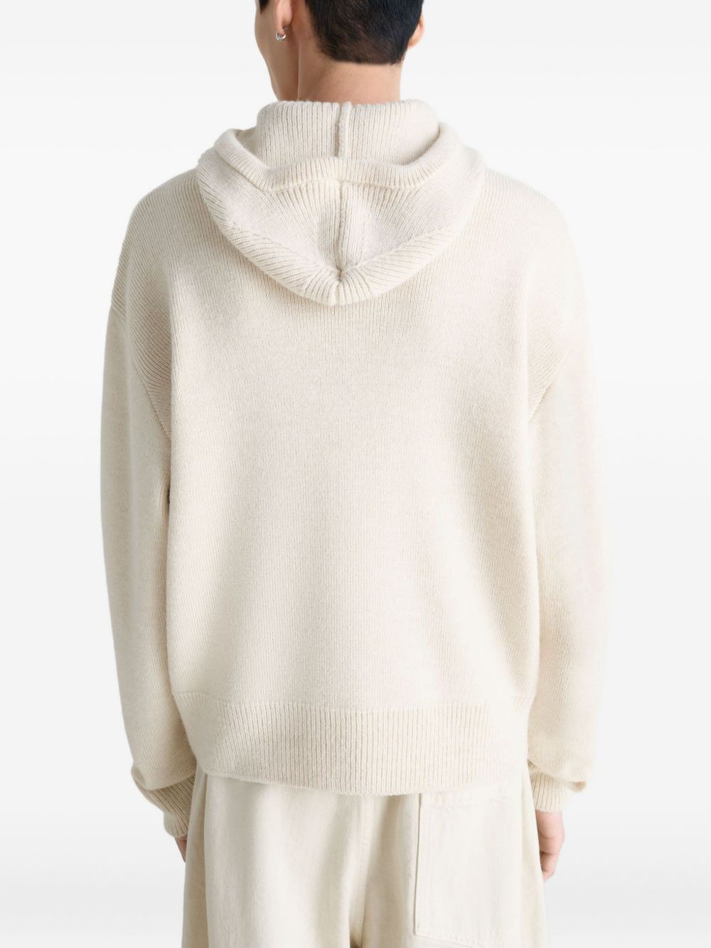buttoned ribbed-knit jumper - 4