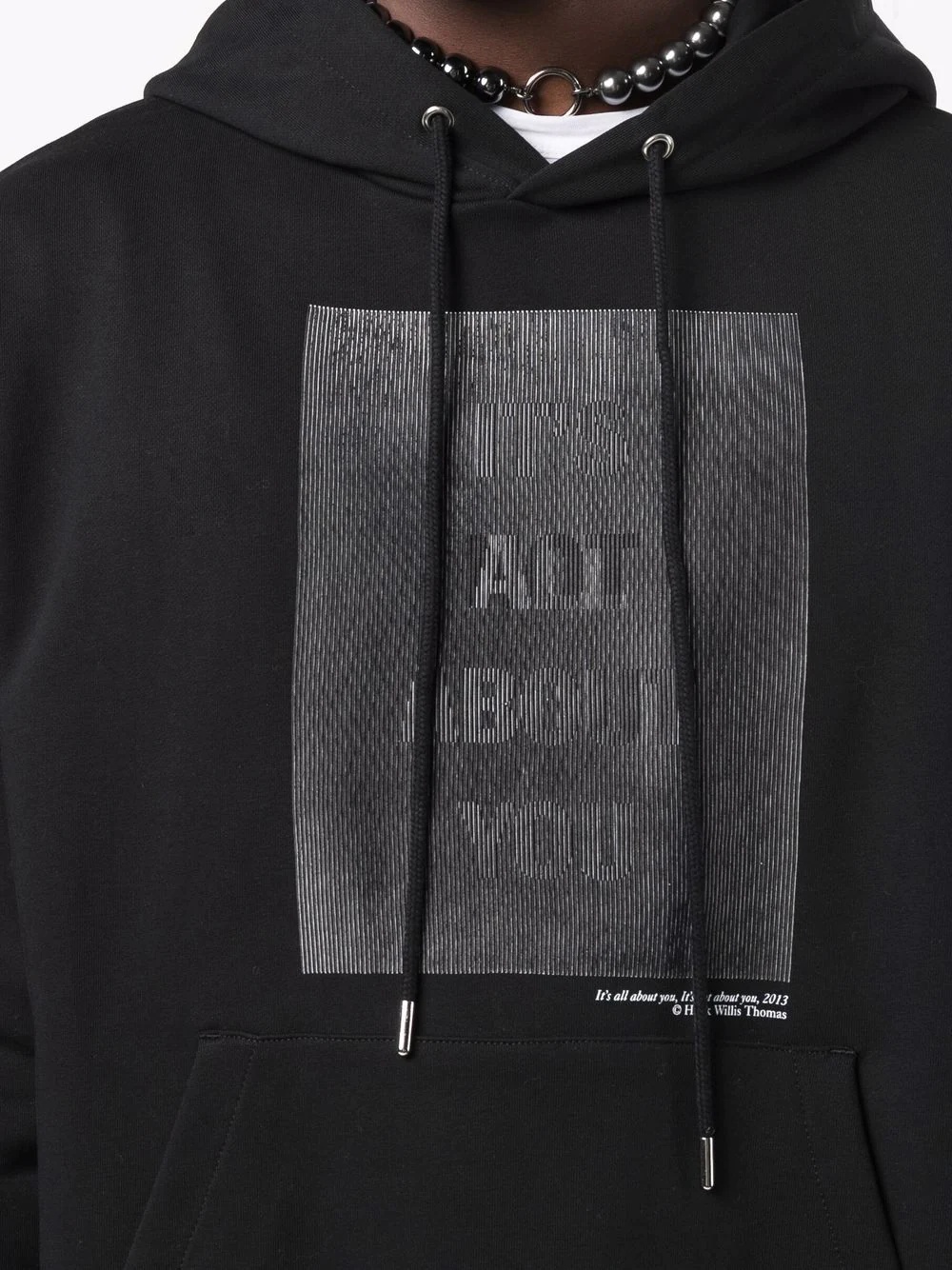 x Hank Willis slogan-print hoodie - 5