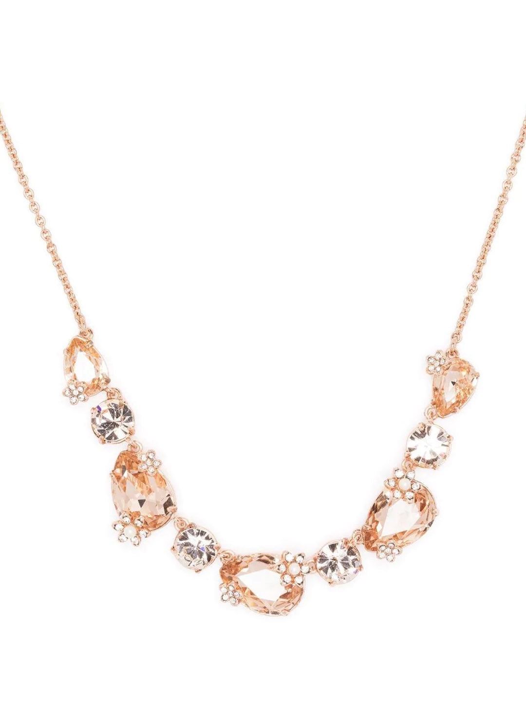 ROSE GOLD STONE NECKLACE - 3