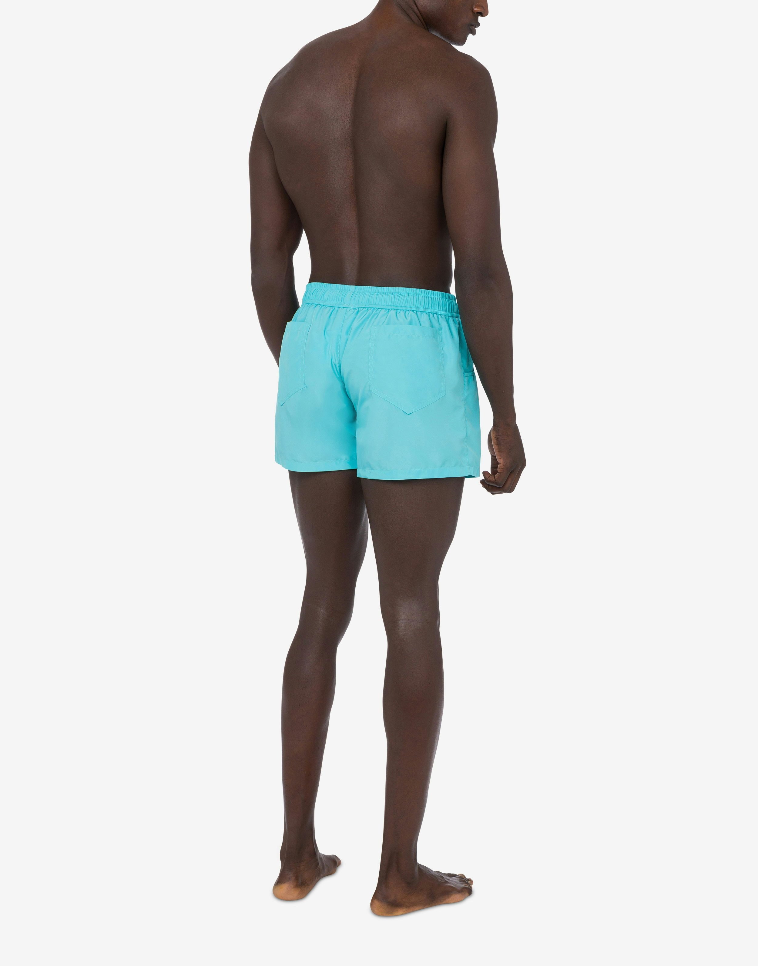 SWIM BOXER IN NYLON BLACK LETTERING - 3