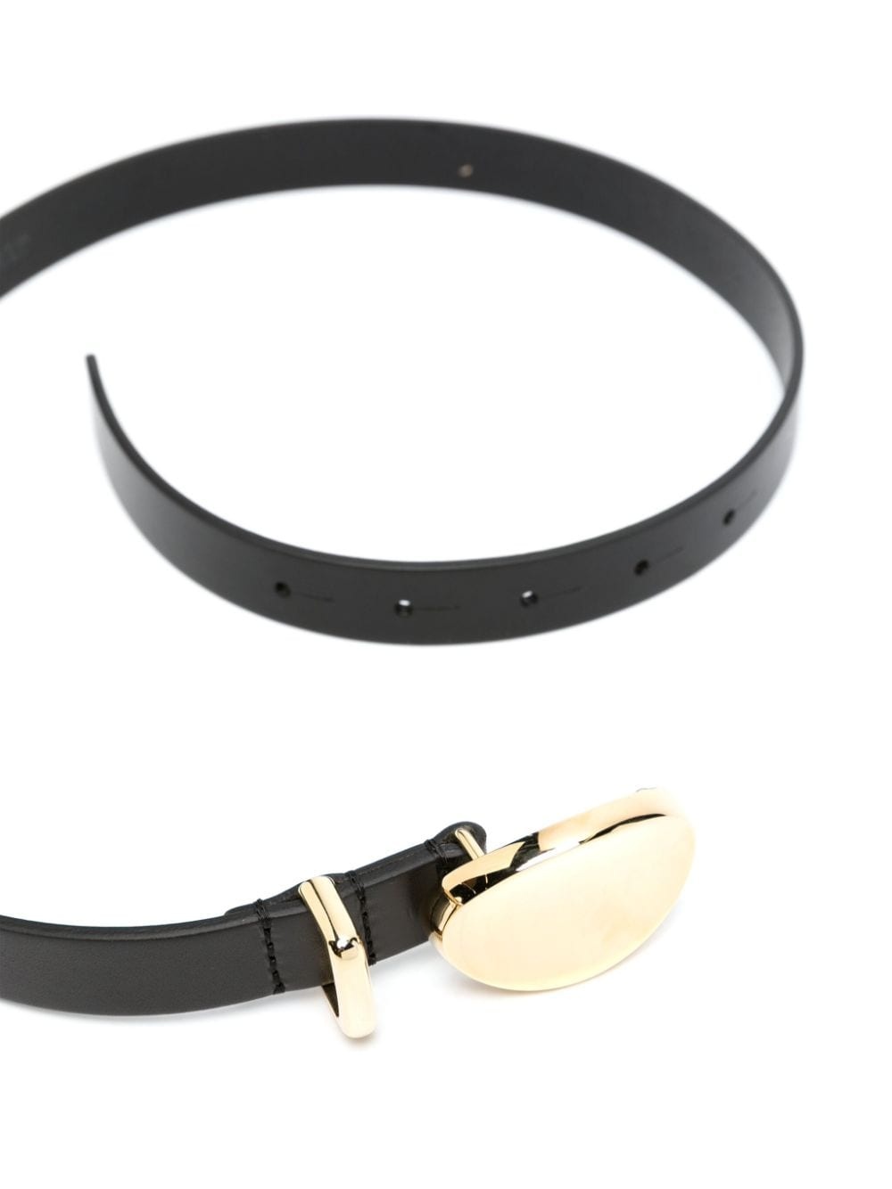 buckled leather belt - 2