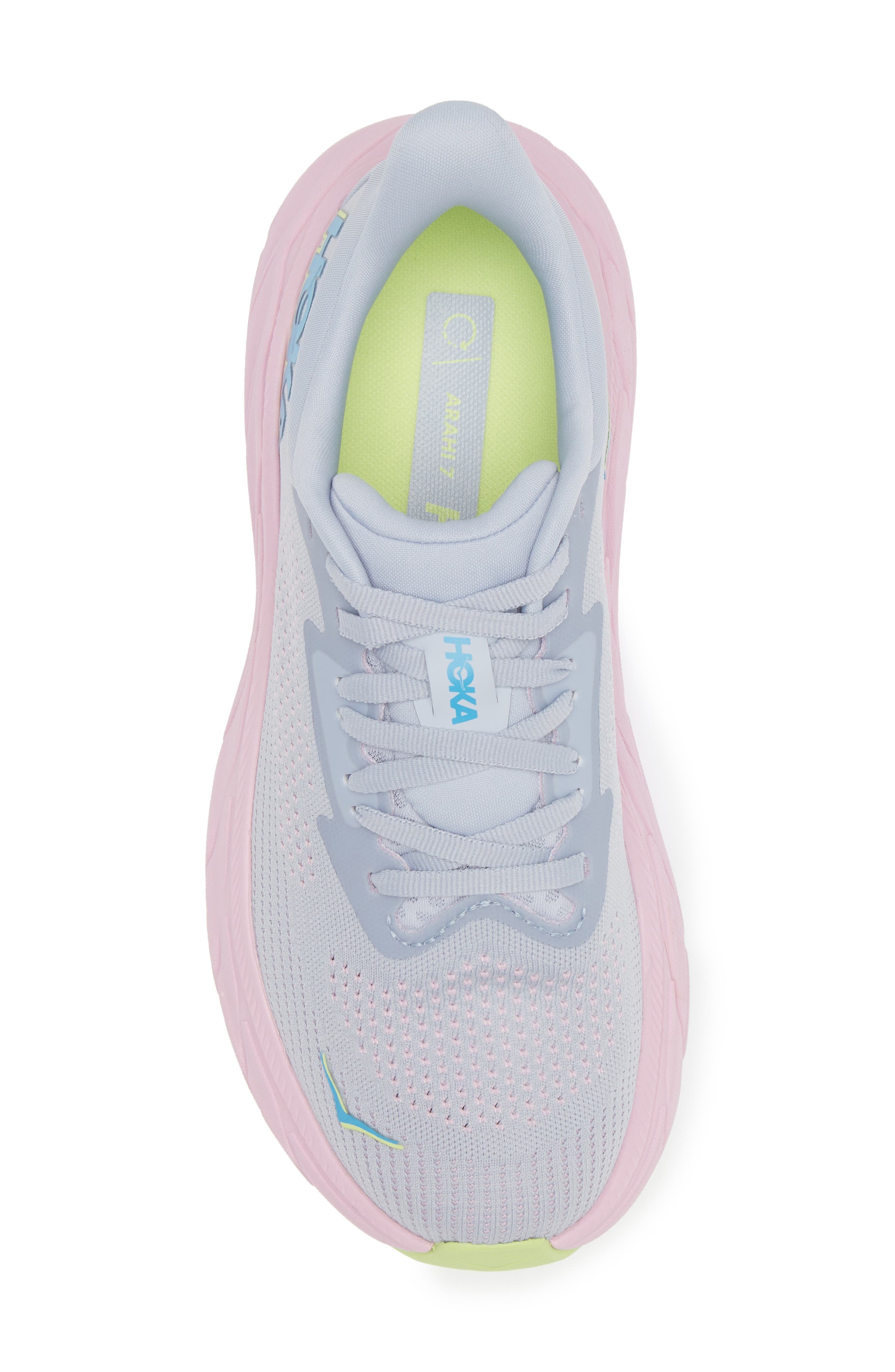 HOKA Arahi 7 Running Shoe in Gull /Pink Twilight at Nordstrom - 5