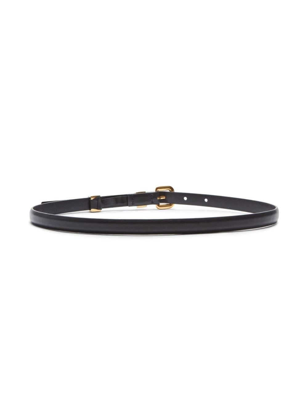 buckled leather belt - 2