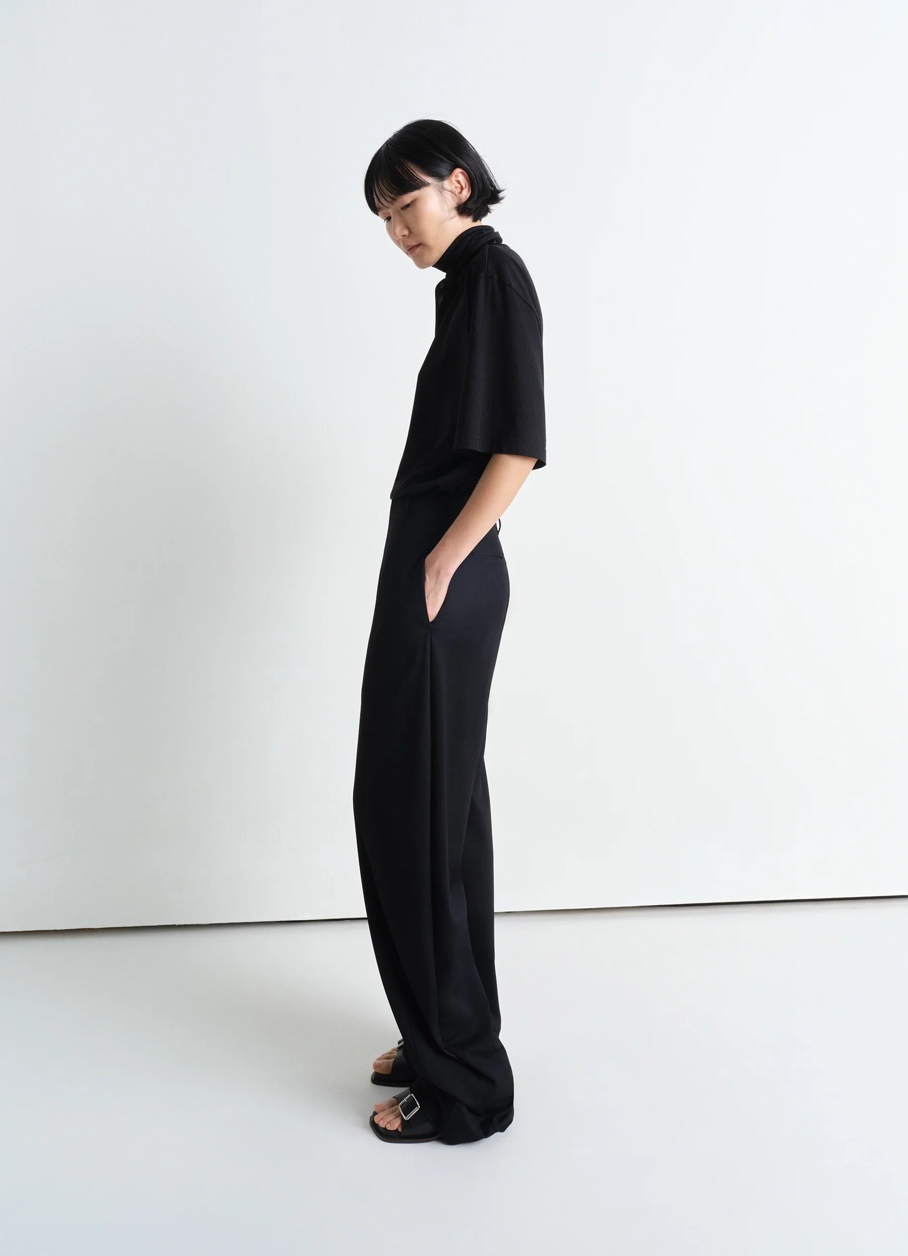 【関税込み】LEMAIRE ブラウン Relaxed Volume トラウザーズ Lemaire RELAXED VOLUME PANTS | REVERSIBLE