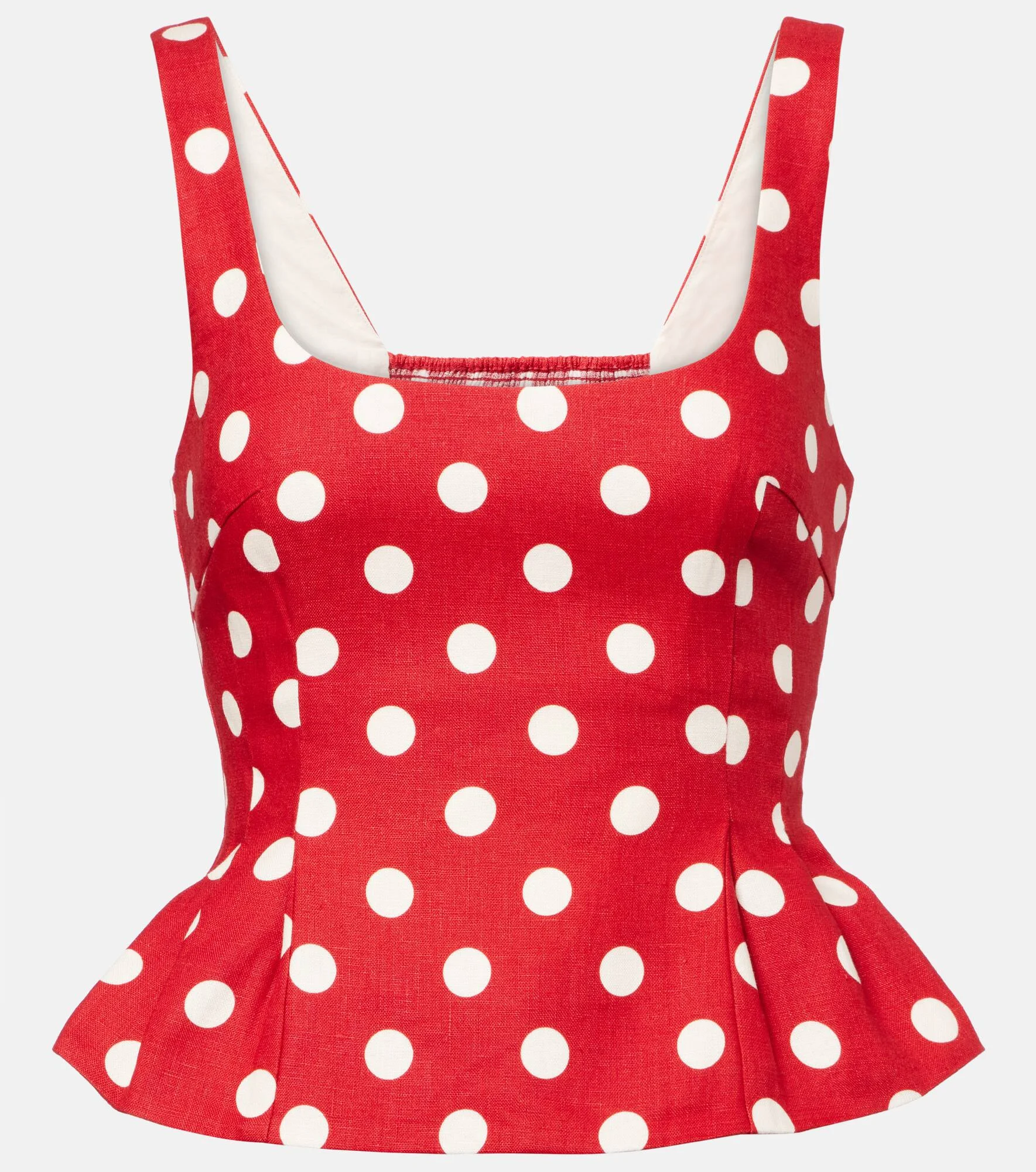 Rosalie polka-dot linen top - 1