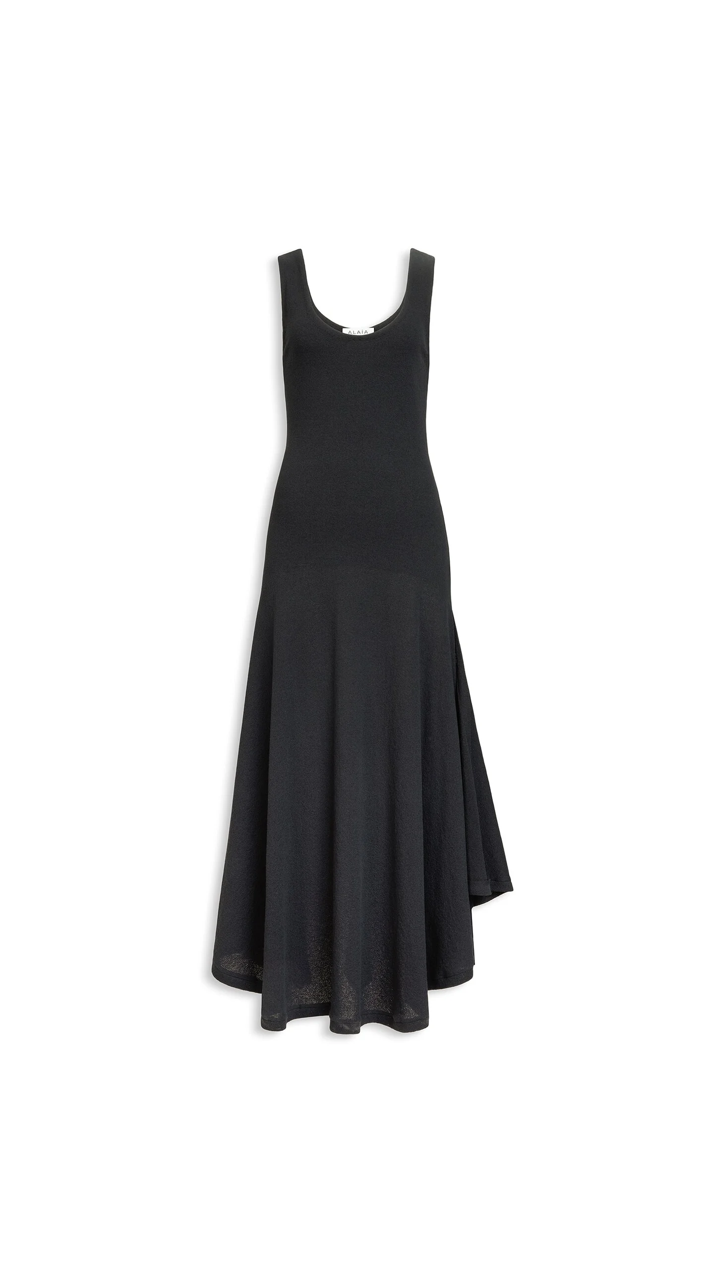 ASYMMETRIC COTTON CREPE DRESS - 1