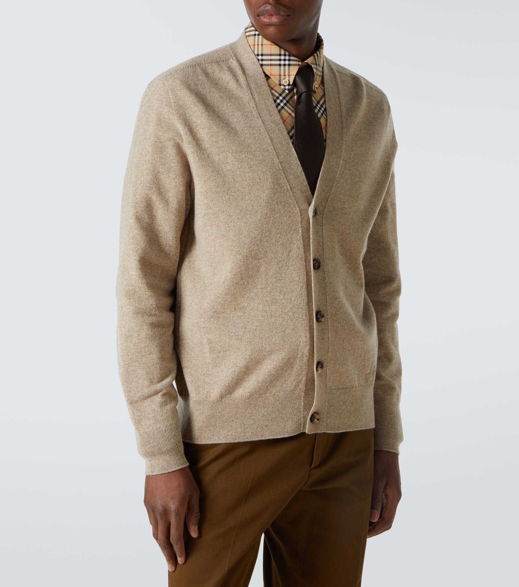 Cashmere-blend cardigan - 3