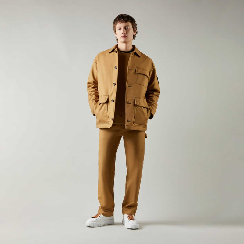 HOGAN Workwear Pants Beige outlook