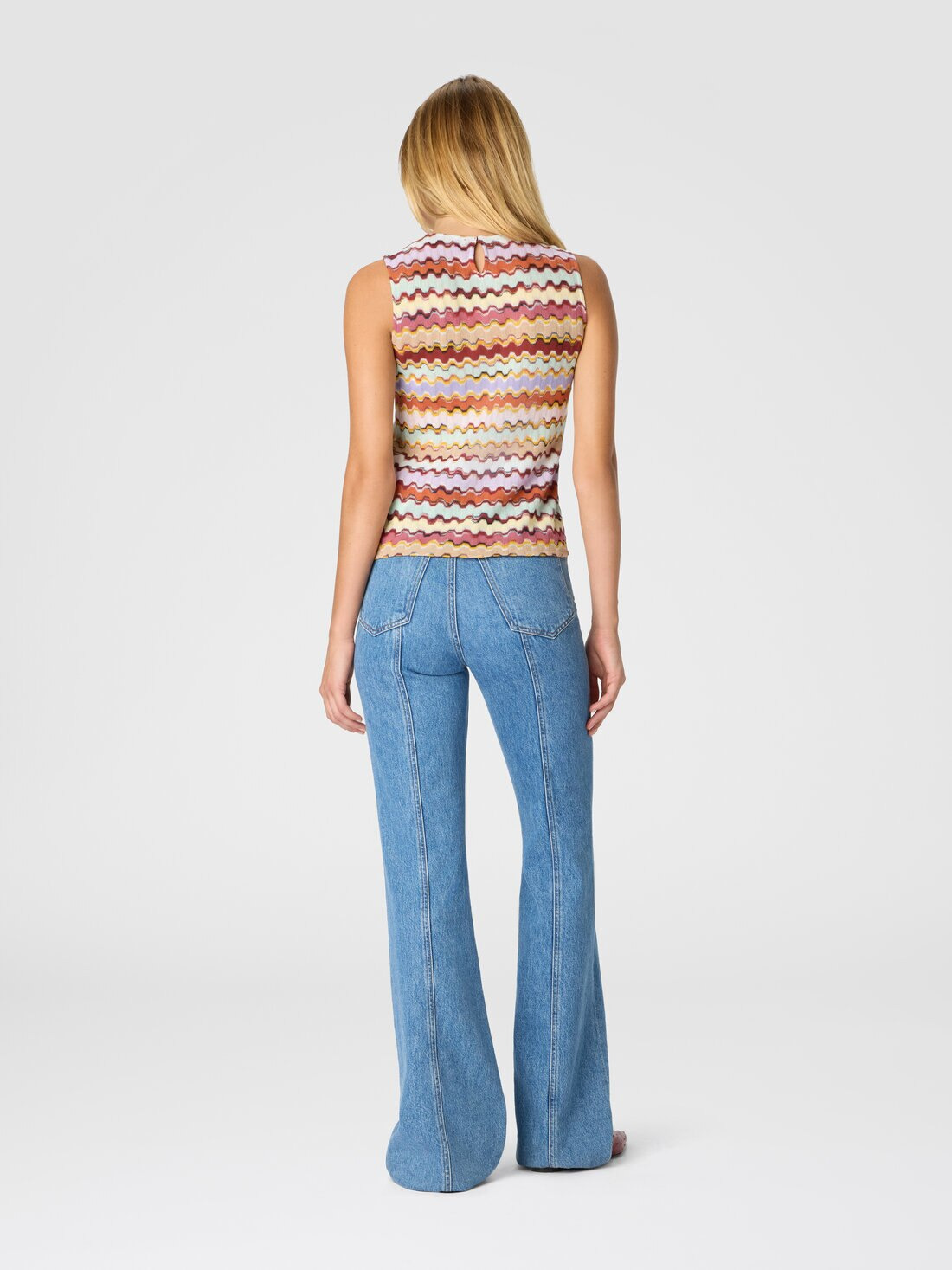 Raschel crew neck top - 3