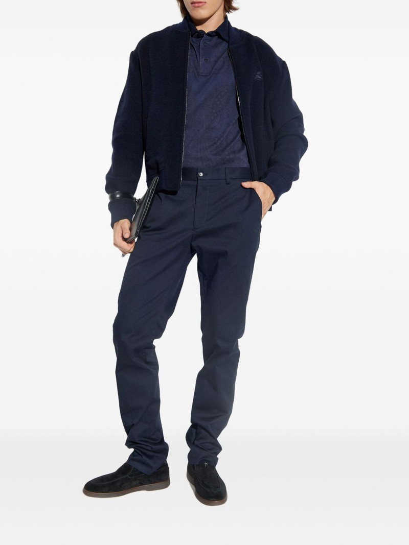 Etro paisley-print cotton polo shirt outlook