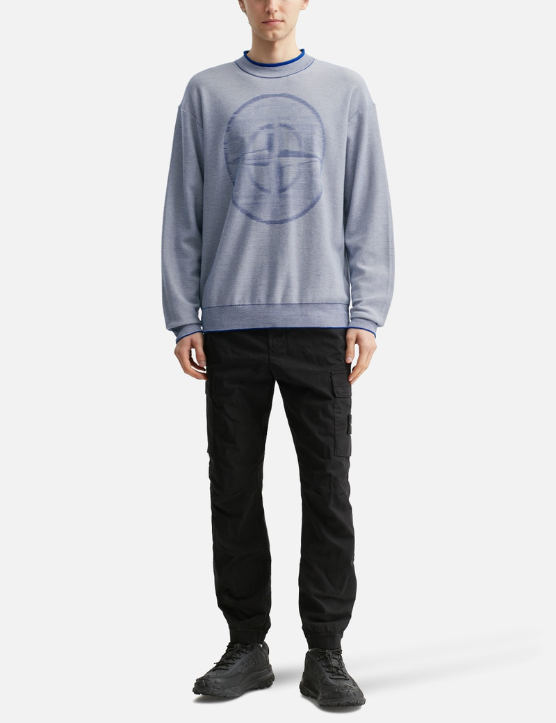 Stone Island BLURRED EMBLEM KNIT SWEATER outlook
