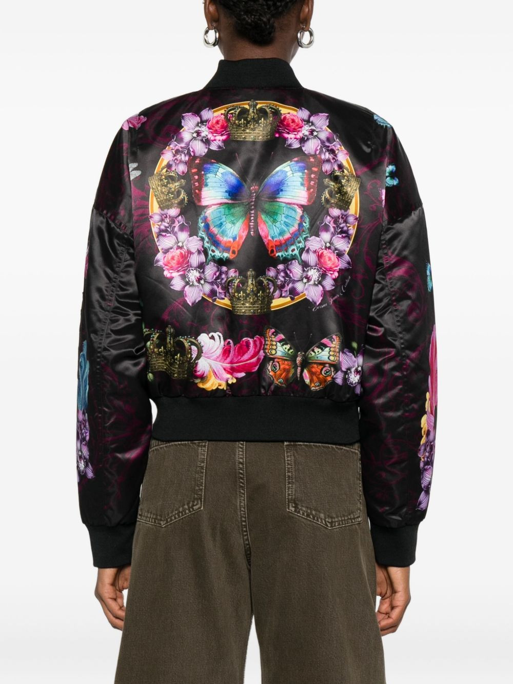 floral bomber jacket - 4