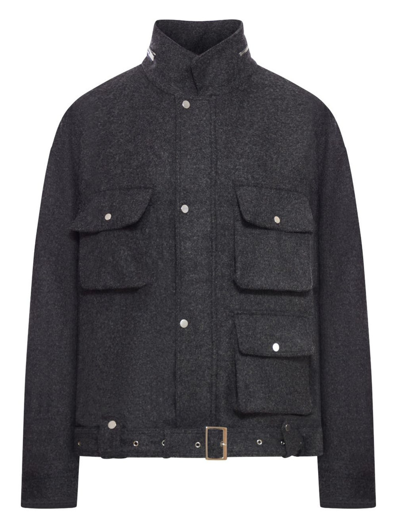 wool belted jacket 1