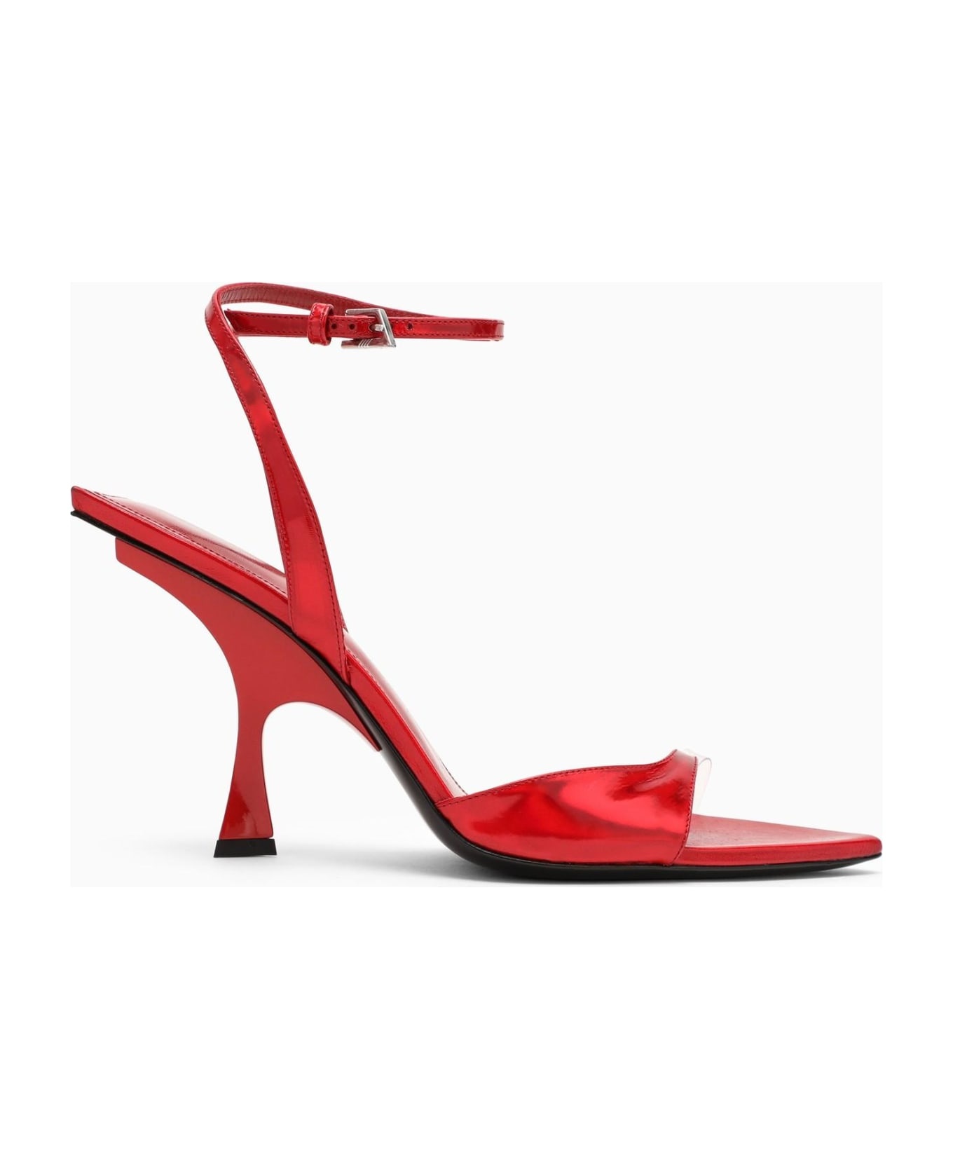 Red Gg Asymmetrical Sandal - 1