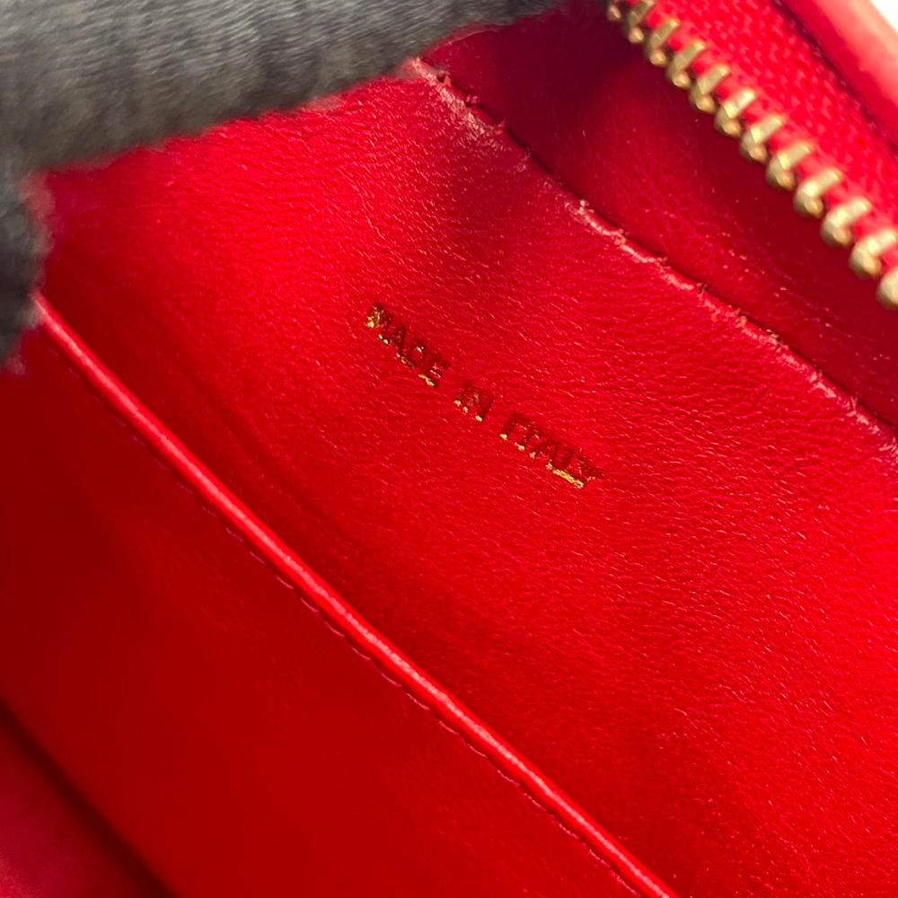 Chanel No.2 Red Bias Flap Mini Chain Crossbody Bag - 11