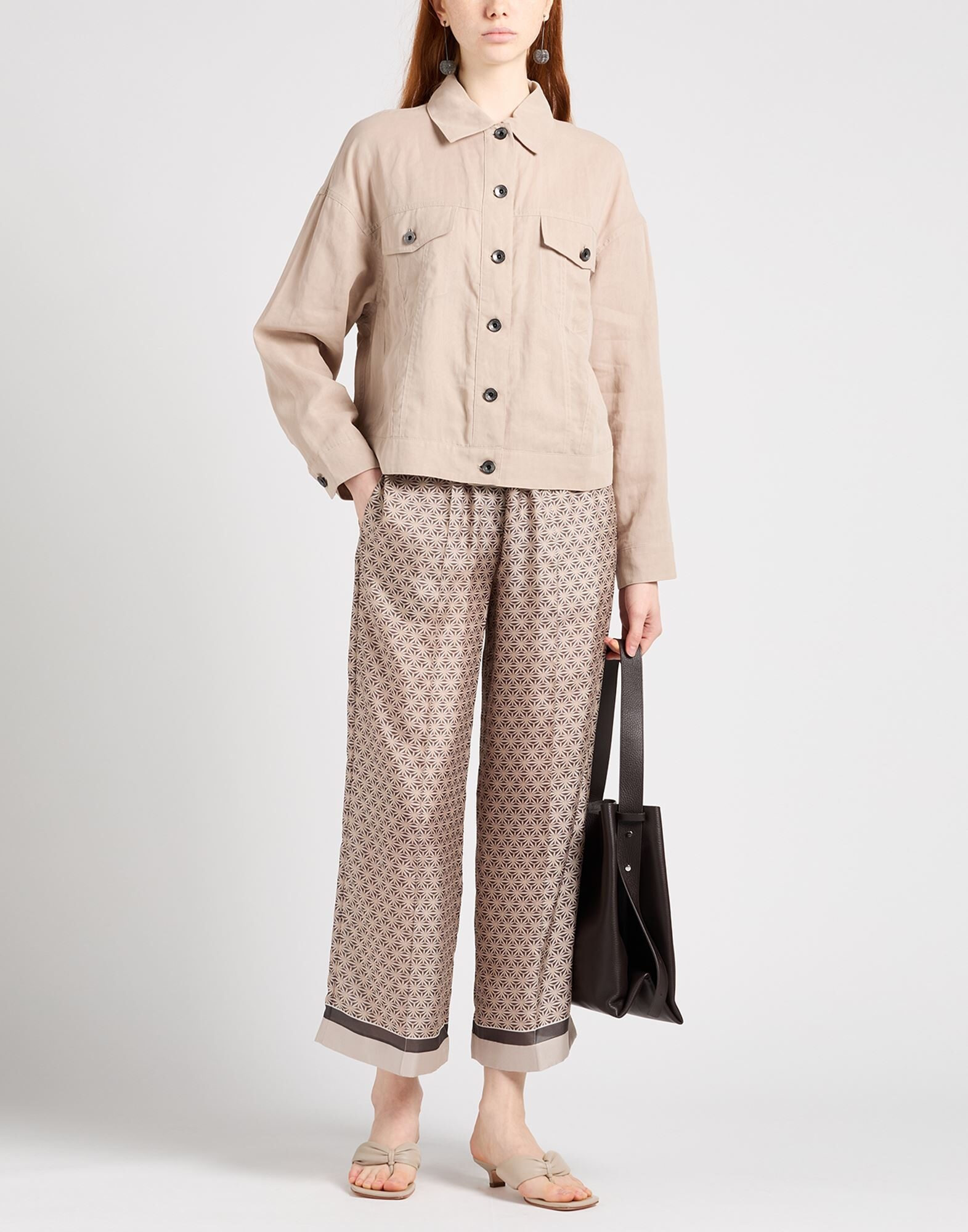 Light brown Women's Casual Pants - 3