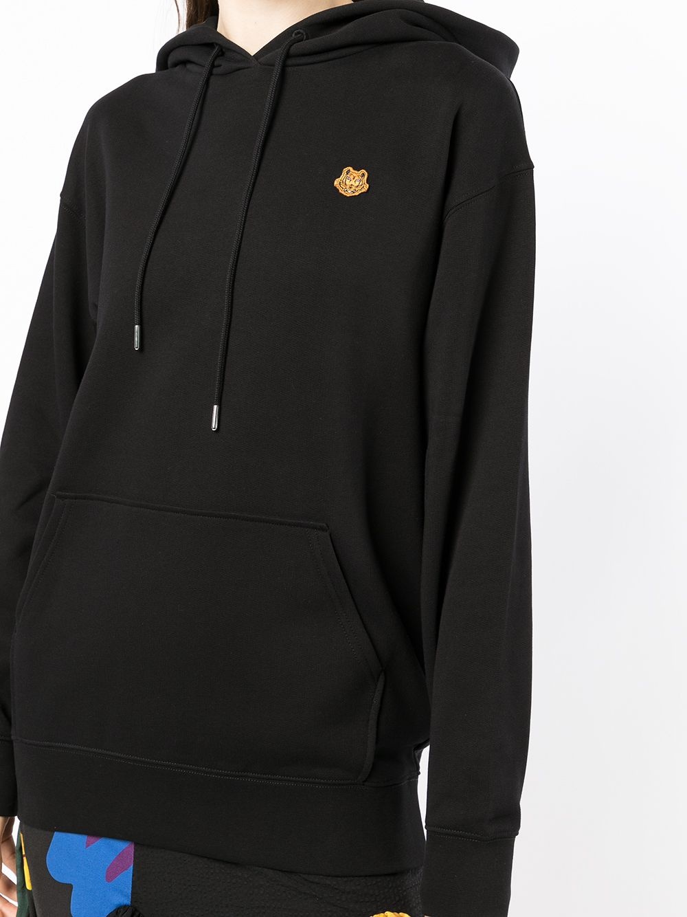 Tiger crest rib-trimmed hoodie - 5