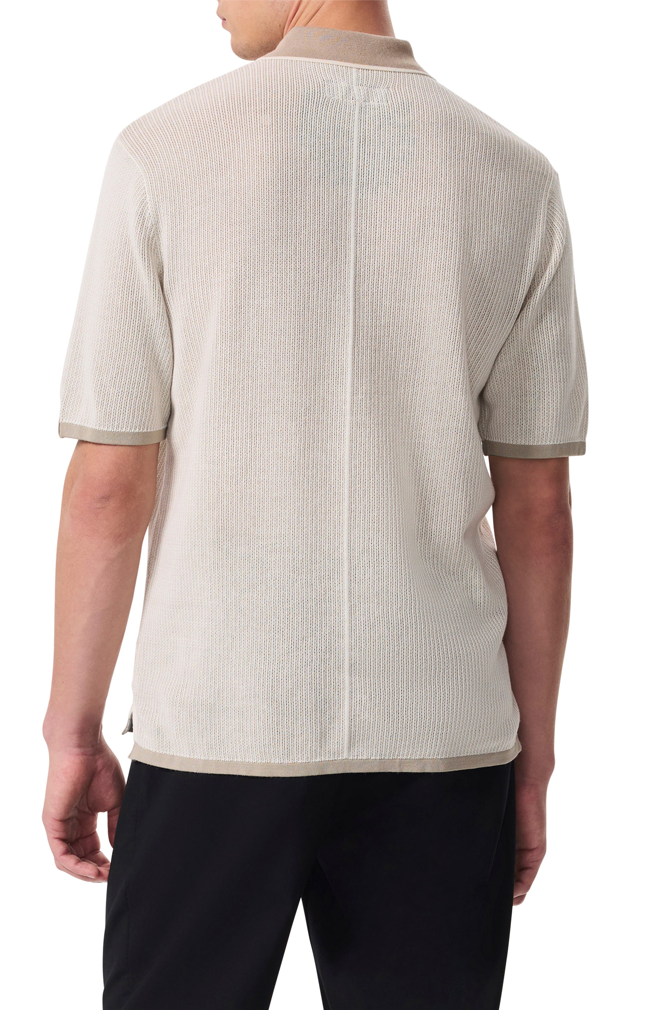 rag & bone Harvey Relaxed Polo in Light Beige at Nordstrom - 2