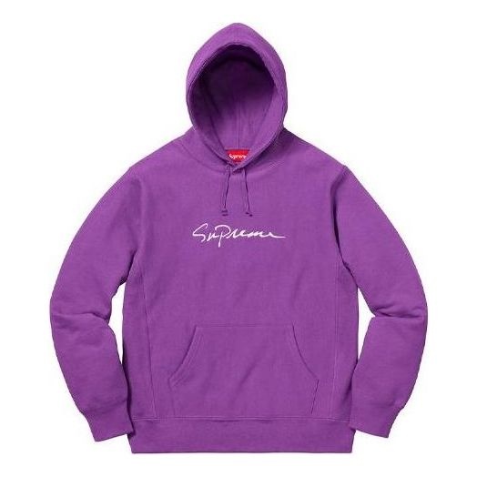 Supreme FW18 Classic Script Hoodie 'Purple' SUP-FW18-119 - 1