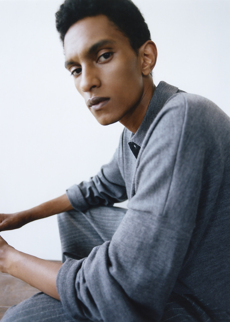 Meriel Wool Polo Sweater - Grey 15