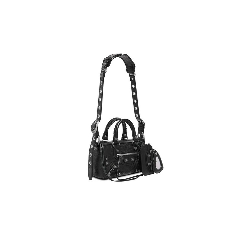 Women's Le Cagole Mini Duffle Bag in Black 4