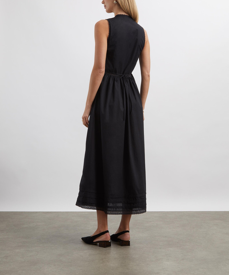 Black Fiora Midi Dress 4