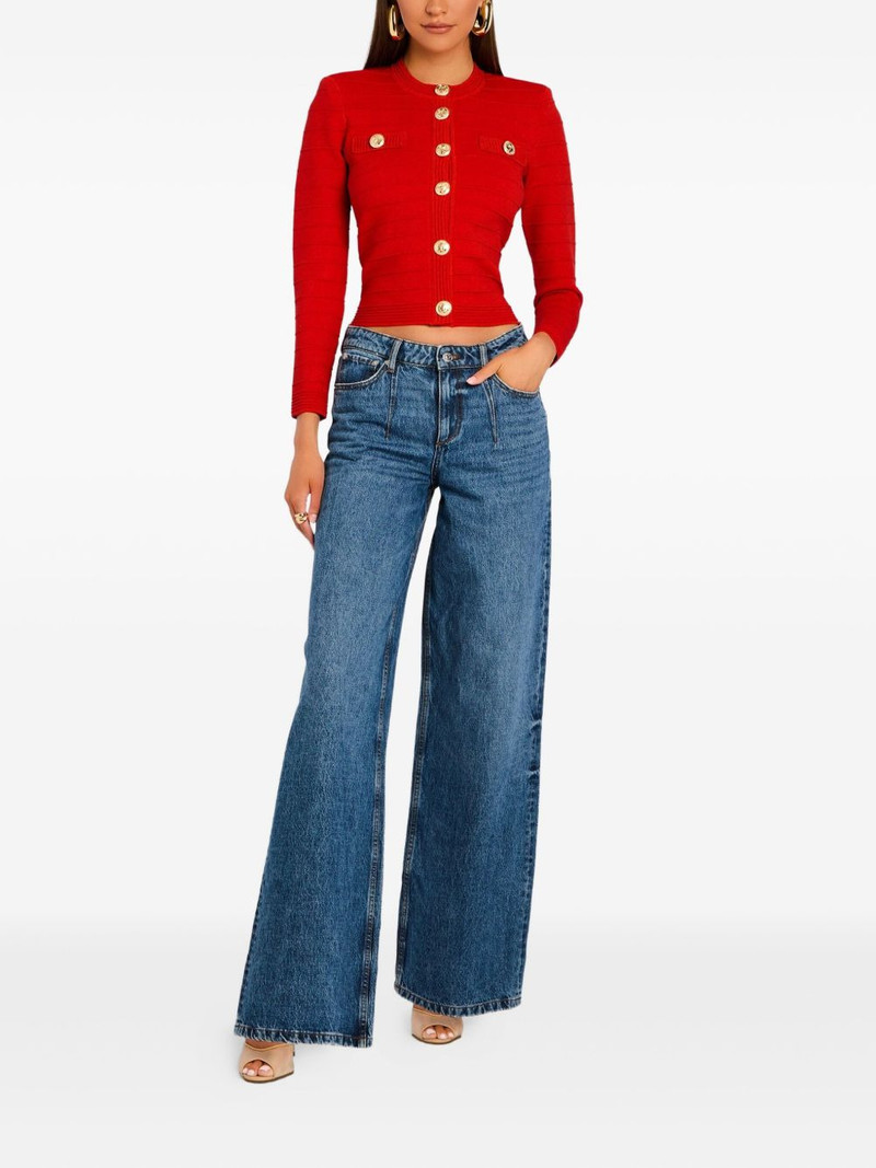 RETROFÊTE ribbed gold-button jacket outlook
