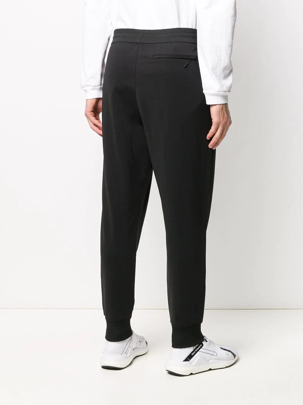 fitted tapered leg trousers - 4