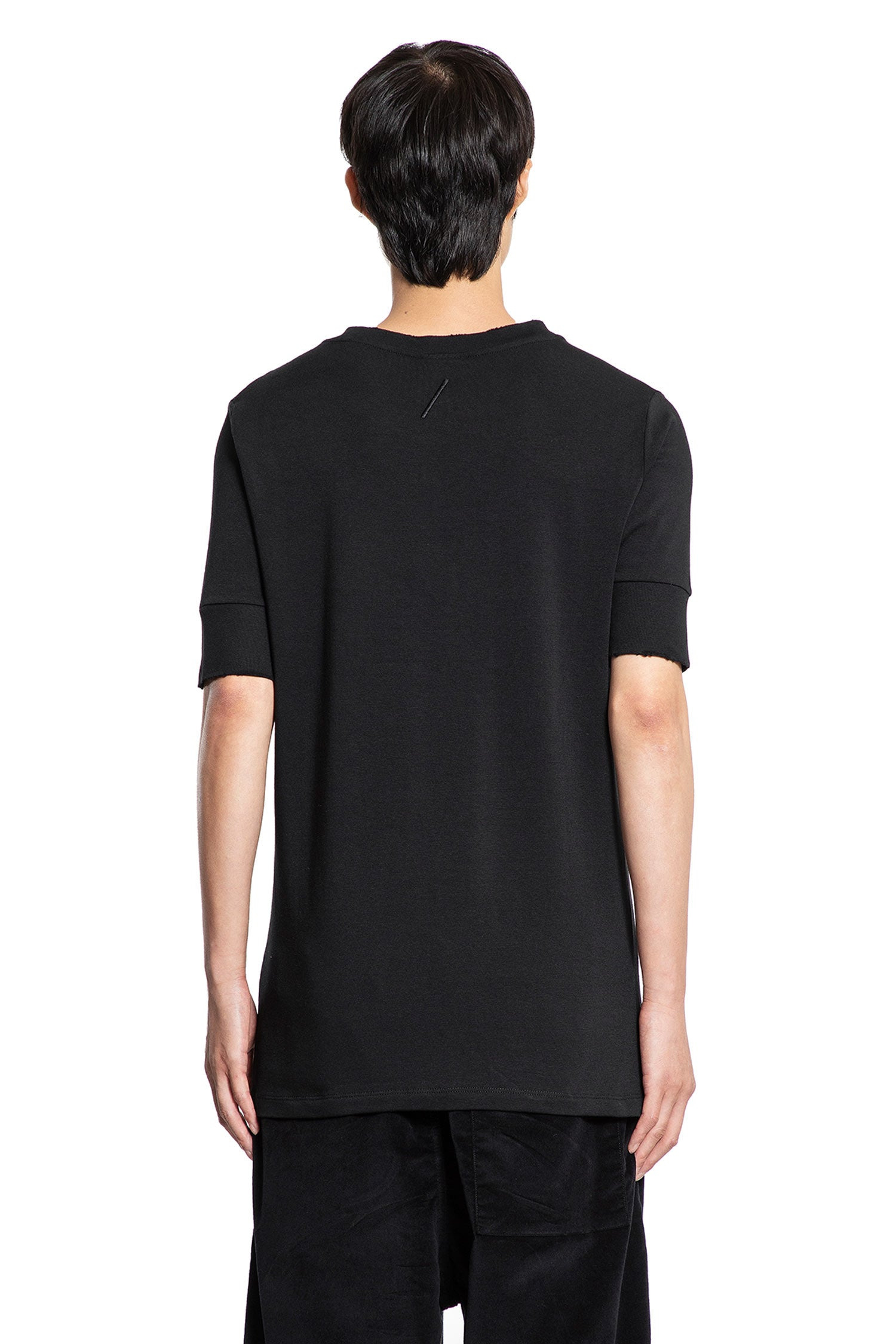 Distressed Stretch Cotton Modal T-shirt - 3