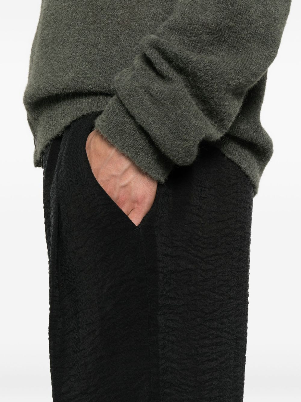 elastic-waistband trousers - 5