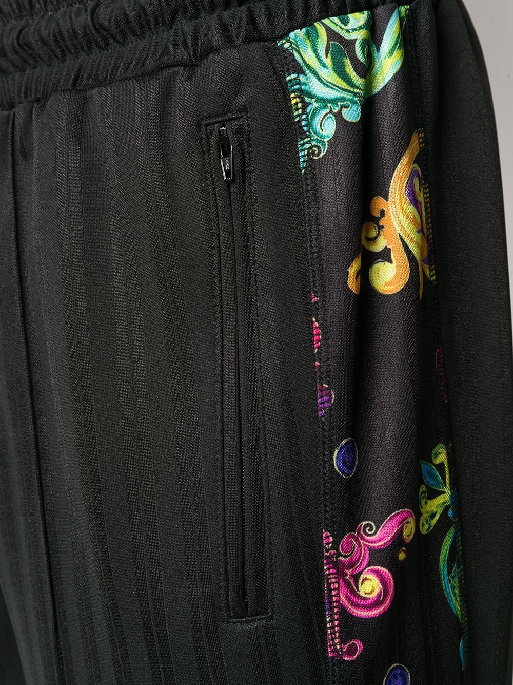 baroque print detailed track pants - 5