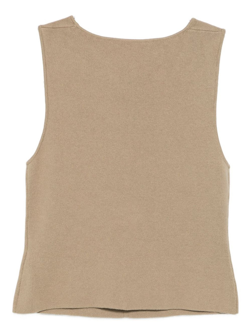 AYA MUSE cowl-neck tank top outlook