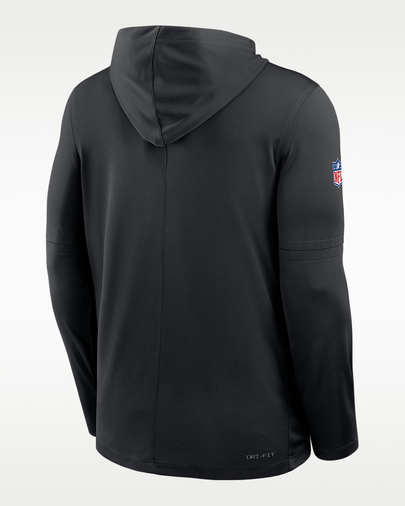 Nike Las Vegas Raiders Pure Fury Sideline Men's Nike Dri-FIT NFL Long-Sleeve Hooded Top outlook