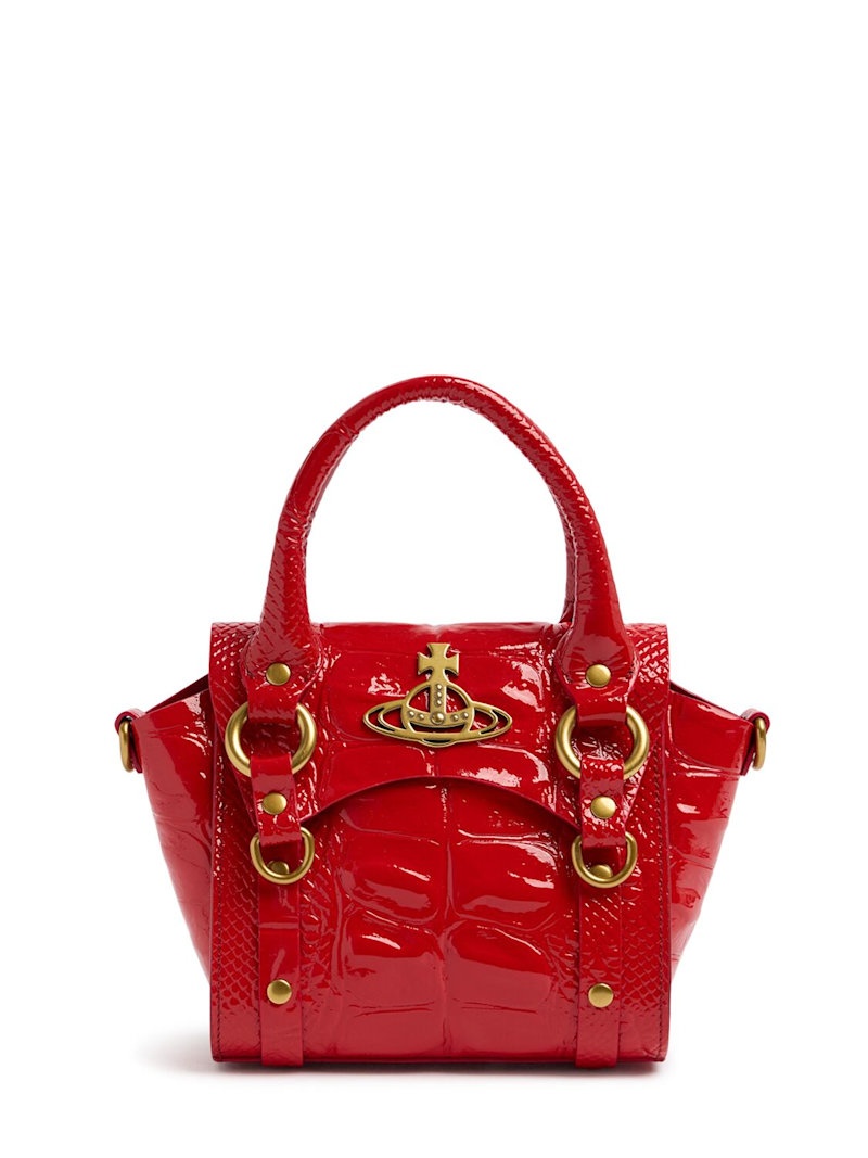 Mini Betty Chain embossed leather bag - 1